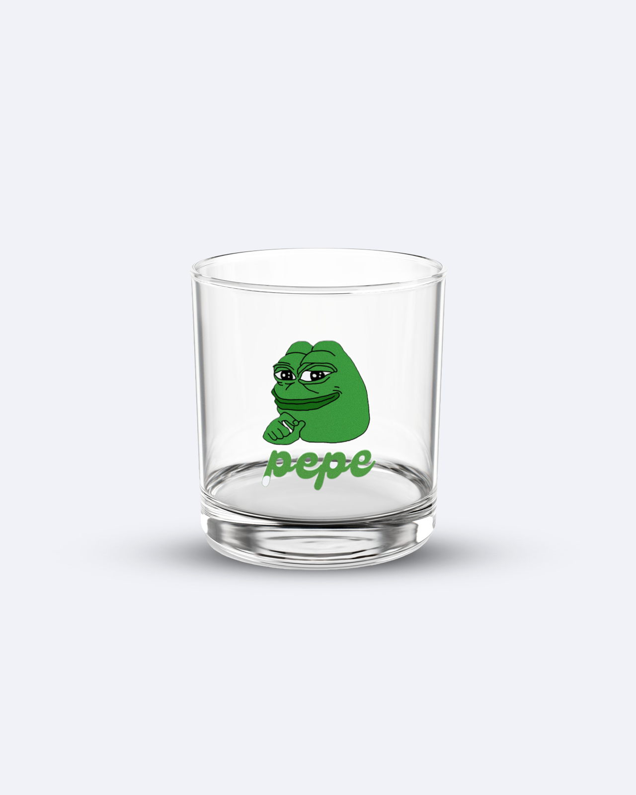 Pepe (PEPE) - Rocks Glass